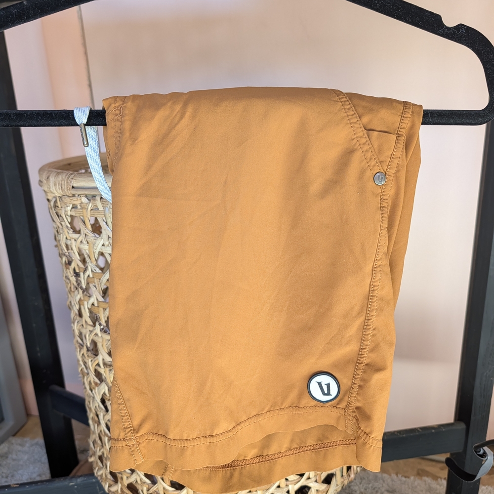 Vuori Men's Shorts in Burnt Orange